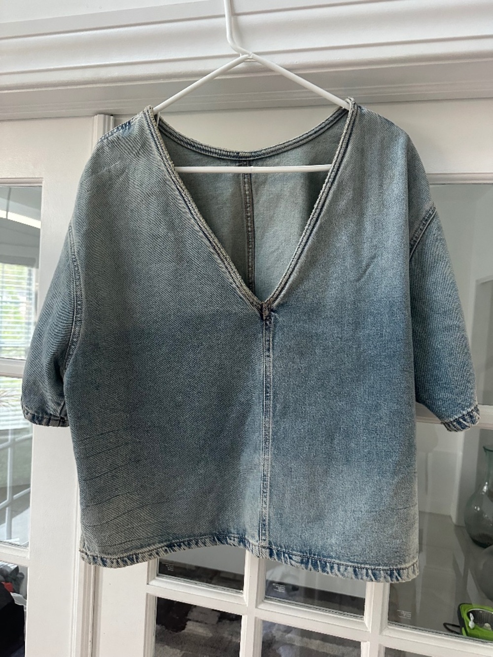 Zara denim top